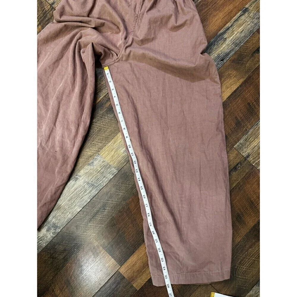 American Eagle Mauve Super High-Rise Baggy Wide Leg Corduroy Pants Women's Small - Picture 5 of 5